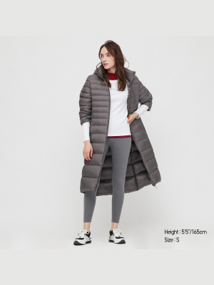 Women Ultra Light Down Long Coat