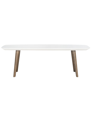 Josiah Coffee Table White/brown - Safavieh