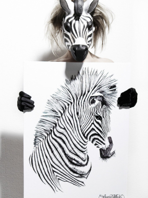 Canvas Zebra Art