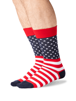 Men's Flag Crew Socks