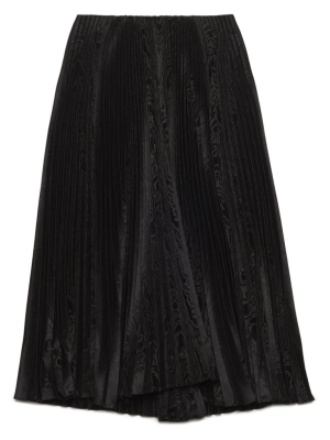 Balenciaga Pleated Jacquard Midi Skirt