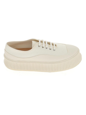 Jil Sander Ribbed Sole Sneakers