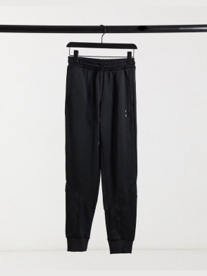 Puma Iconic Sweatpants In Triple Black