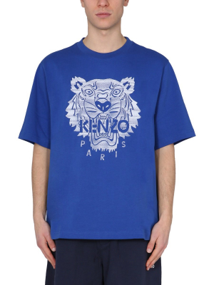 Kenzo Tiger Embroidered Oversized T-shirt