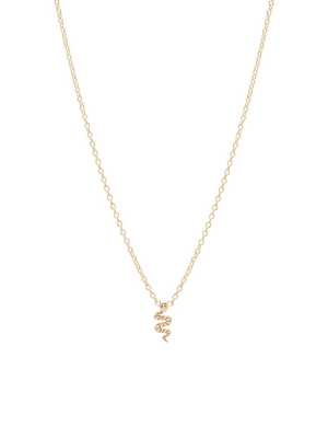 14k Itty Bitty Snake Necklace