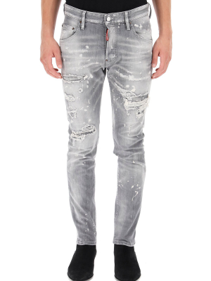 Dsquared2 Distressed Slim Jeans