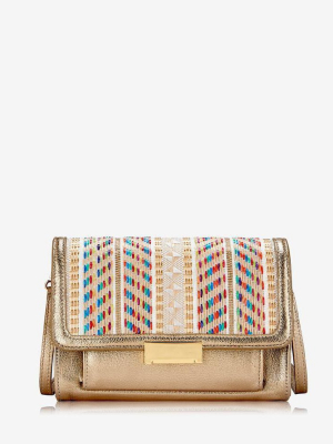 Gigi New York Gold Kate Cross-body Bag