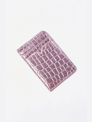 Faux Croc Leather Wallet