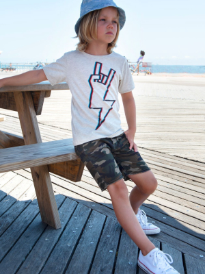Rock Out Graphic Tee | Cloud Heather