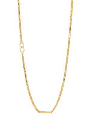 Sister Hook Station Curb Necklace - 36"