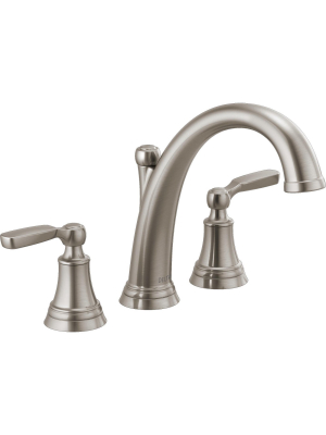 Delta Faucet T2732 Delta T2732 Woodhurst Widespread Deck Mounted Roman Tub Filler - Brilliance Stainless