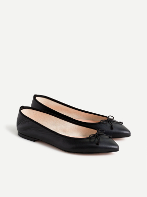 Gemma Ballet Flats In Leather