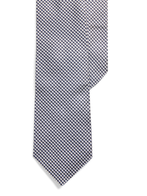 Glen Plaid Silk Narrow Tie