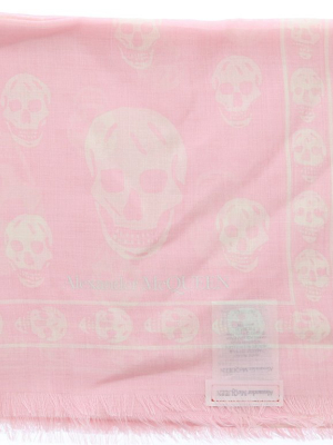 Alexander Mcqueen Classic Skull Print Scarf