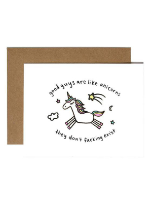 Good Guys Are Like Unicorns Card - Bp2