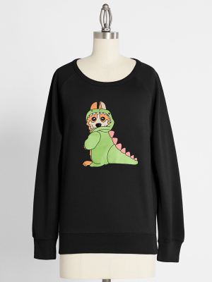 Tyranno-corgis Rex Raglan Sweatshirt