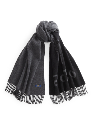 Logo Wool-blend Scarf