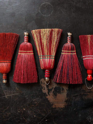 Red Vintage Whisk Broom