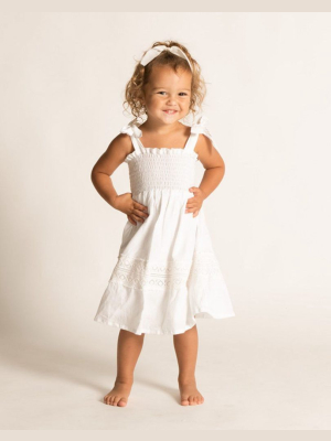 Lillie Dress White
