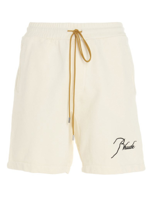 Rhude Logo Embroidered Track Shorts