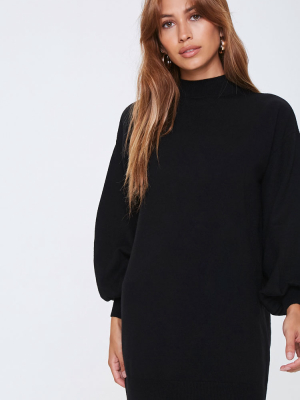 Mock Neck Sweater Dress