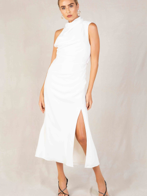 Robbia Satin Midi Dress