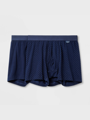 Men's Micro Dot 2pk Boxer Briefs - Goodfellow & Co™ Navy