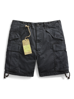 Cotton Herringbone Cargo Short