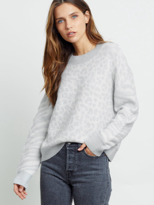 Rails Women's Lana Sweater - Ivory Grey Mixed Animal