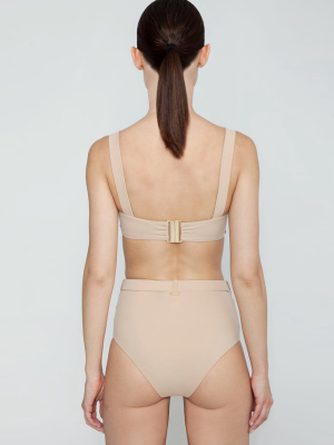 Nantes Belted Bikini Bottom - Nude