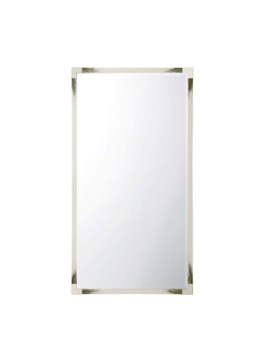 Cutting Edge Floor Mirror (longhorn White)