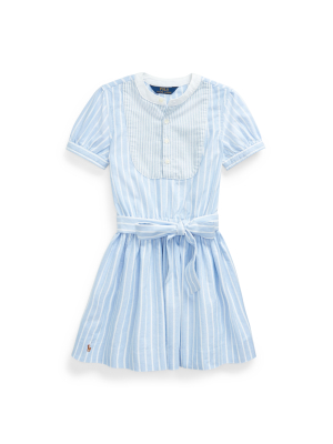 Mixed-stripe Cotton Dress