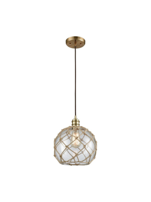 Dragnet 1 Pendant In Satin Brass Design By Bd Fine Lighting