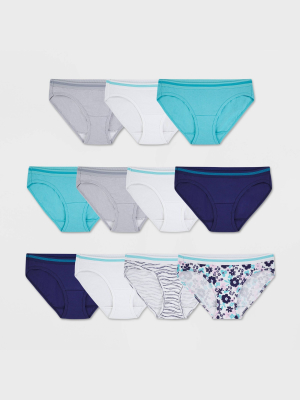 Fruit Of The Loom Women's Cotton Low-rise Hipster Underwear 10+1 Free Bonus Pack