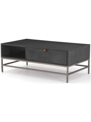 Trey Coffee Table, Black Wash