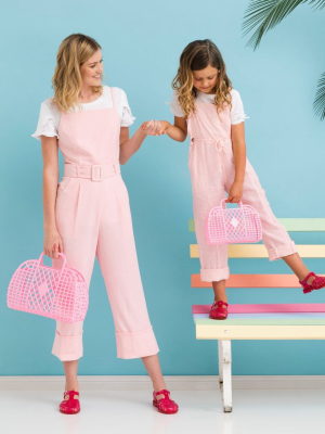 Retro Basket - Small Bubblegum Pink