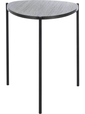 Svaha Side Table Dark Gray Oak/black