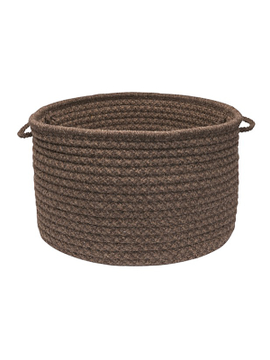 Colonial Mills Natural Wool Houndstooth Basket