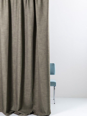 Blackout Curtain Col. Brown - Linen Optic - Extra Wide
