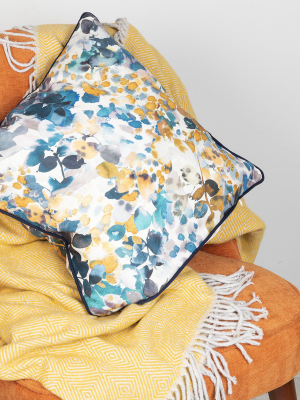 Amber 45x45cm Cushion In Blue