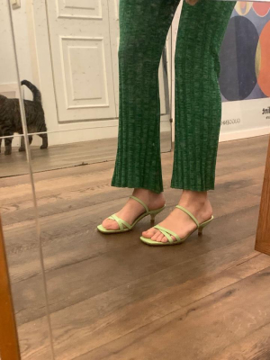 Green Fluor Ringo Mules