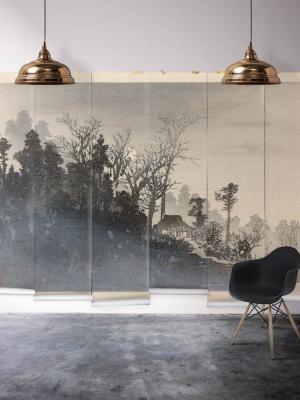 Sample Mt Tsukuba Mist Wall Mural From The Erstwhile Collection By Milton & King