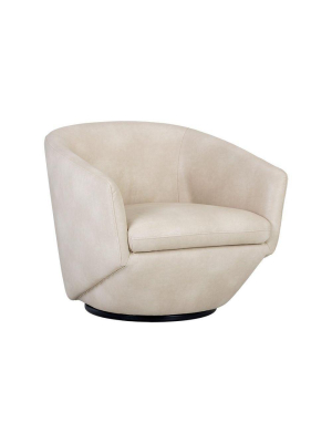 Treviso Swivel Armchair - Bravo Cream