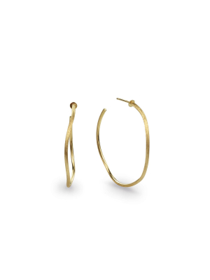 Marco Bicego® Jaipur Collection 18k Yellow Gold Medium Narrow Hoop Earrings