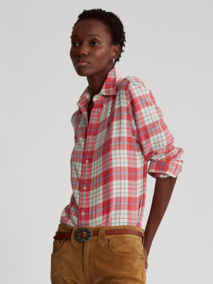 Plaid Cotton Twill Shirt