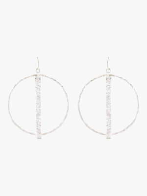 Column Round Earrings