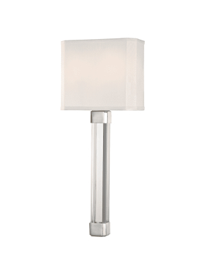 Larissa 2 Light Wall Sconce Polished Nickel