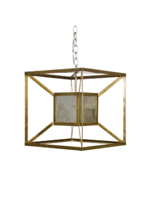 Iron Box Pendant With Antique Mirror In Various Colors