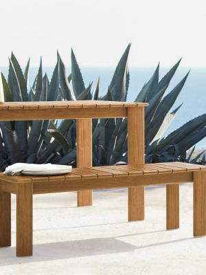 Playa Outdoor Dining Table & Benches Set