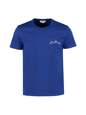 Alexander Mcqueen Logo Embroidered T-shirt